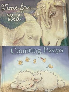 Children's Night Time Book Set of 2 “Time for Bed” & “Counting Peeps”